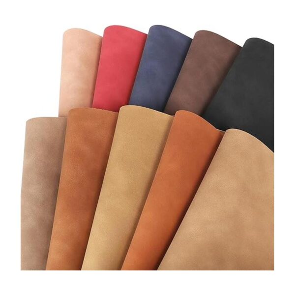 Funcolor Hojas de cuero sintético esmerilado 10 piezas de_2