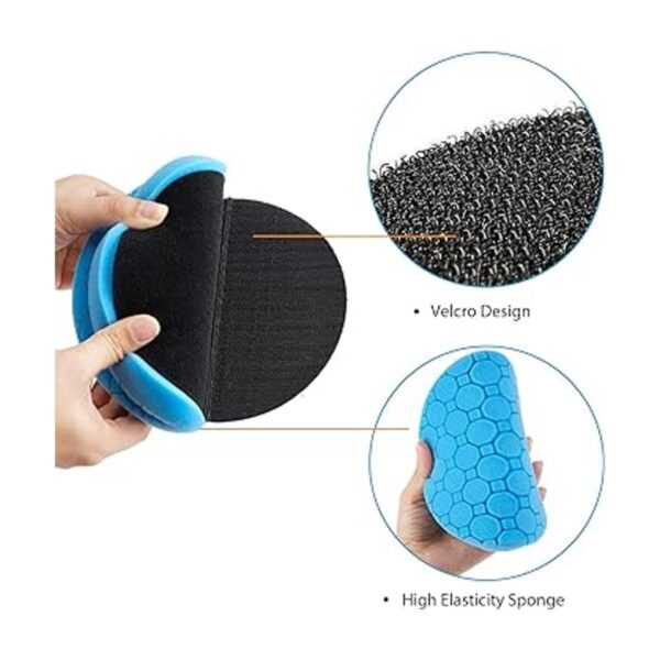 5Pcs Buffing Polishing Pads 6.5 Inch Face for 6 Inch_4