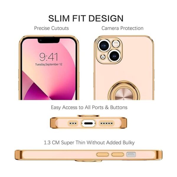BENTOBEN Funda para iPhone 13 rosa claro_4