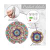 8 piezas de arte de diamante para posavasos de automóvil