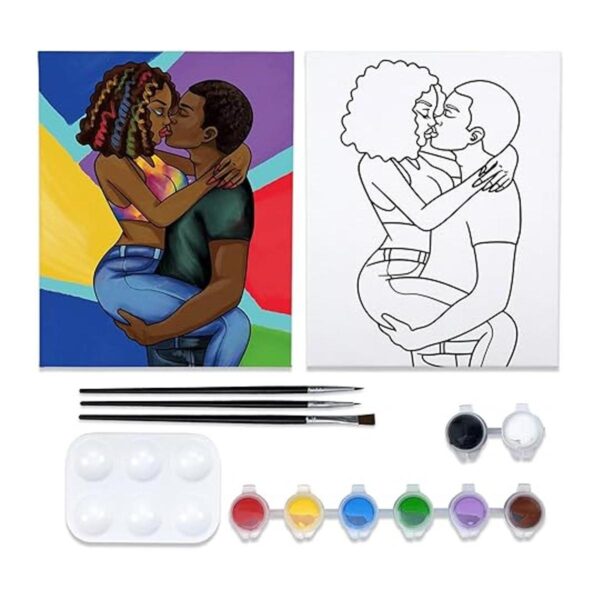 Kit de pintura en lienzo predibujado para sorber y pintura_1