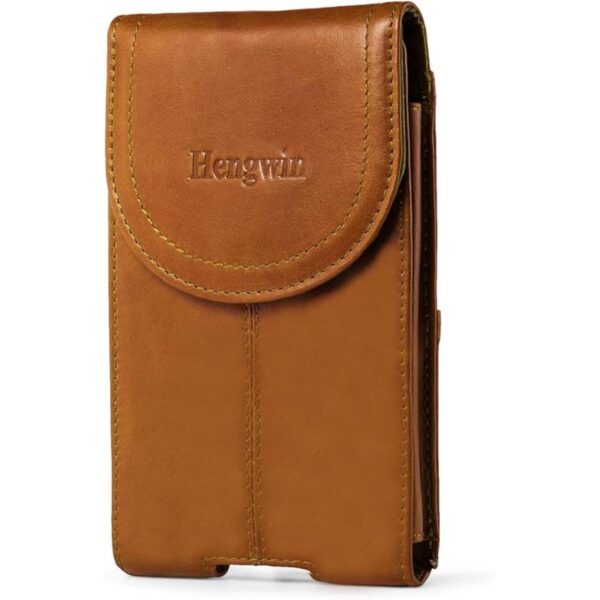 Hengwin Funda para cinturón para iPhone 14 13 12 de piel_1