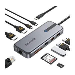 USB C Docking Station Dual Monitor GIISSMO 10 in 1 Laptop_1