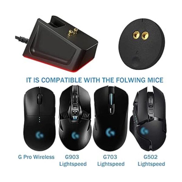 Base de carga mejorada con indicador RGB compatible con_5