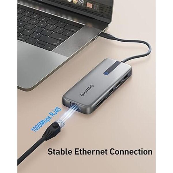 USB C Docking Station Dual Monitor GIISSMO 10 in 1 Laptop_5