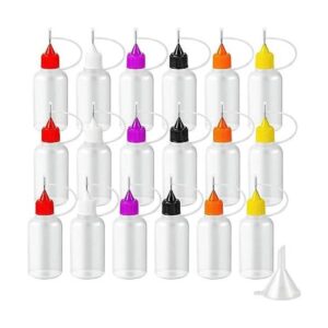 YEAJOIN 18 botellas aplicadoras de pegamento de punta de