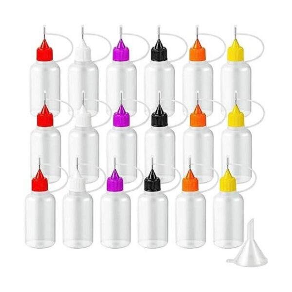 YEAJOIN 18 botellas aplicadoras de pegamento de punta de