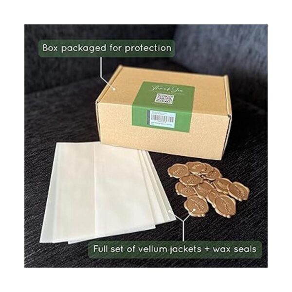 Juego de 100 chaquetas de Vellum para invitaciones de 5 x