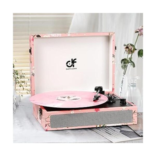 Vinyl Record Player Bluetooth with Builtin Speakers_3