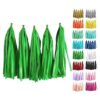 Guirnalda de borlas color verde musgo 20 piezas borlas_1