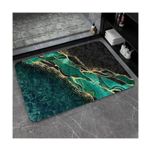 Tapete de baño Diatomaceous Earth color negro y verde_1