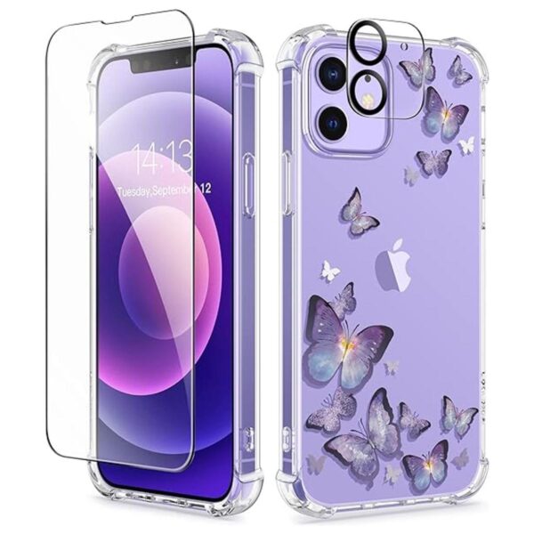 GVIEWIN Funda para iPhone 12 y iPhone 12 Pro con protector_1