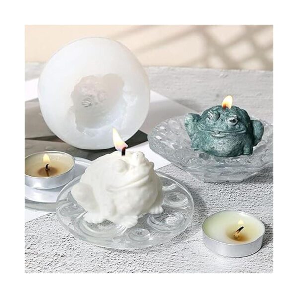 ZAKVOOR Moldes de silicona para velas de sapo 3D moldes_6