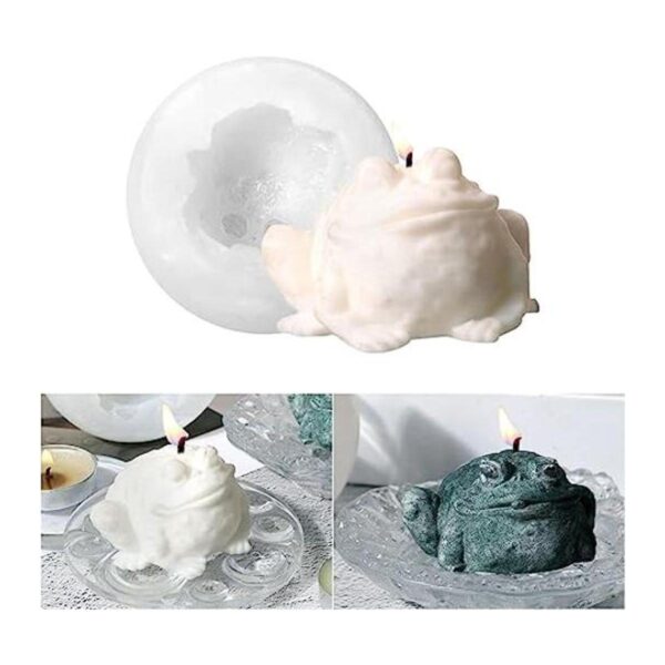 ZAKVOOR Moldes de silicona para velas de sapo 3D moldes_1