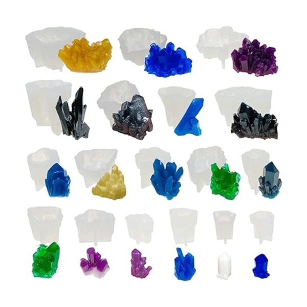 Woohome 18 moldes de resina epoxi Iceberg moldes de