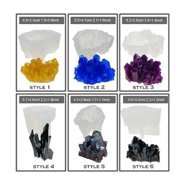 Woohome 18 moldes de resina epoxi Iceberg moldes de