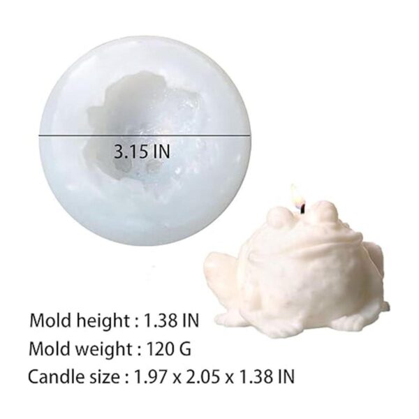 ZAKVOOR Moldes de silicona para velas de sapo 3D moldes_2