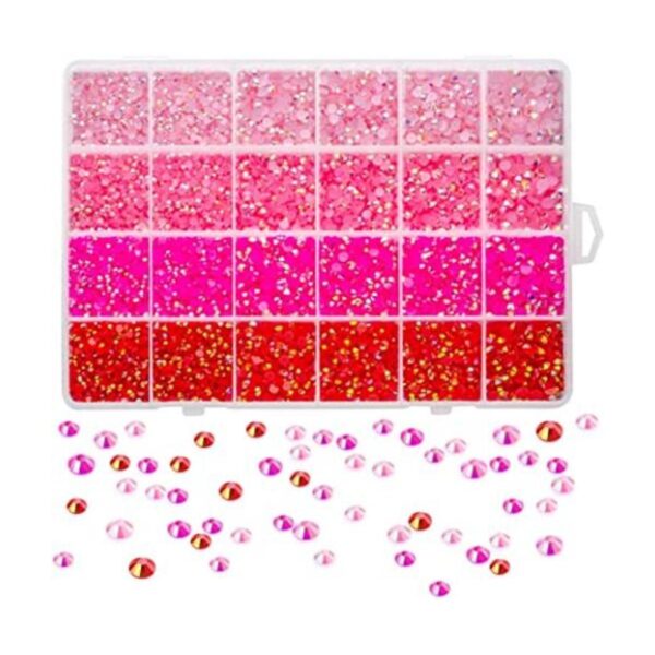 Liiouer Diamantes de imitación rosados piedras preciosas_1