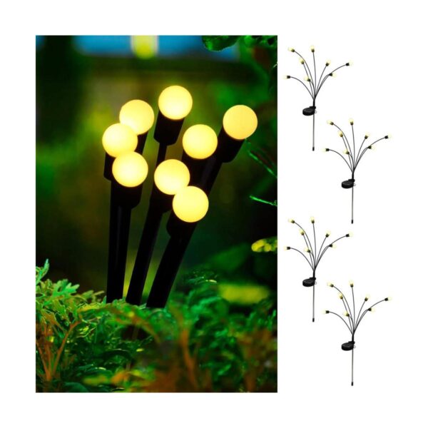 4Pack Solar Powered Firefly Lights Outdoor Waterproof_1