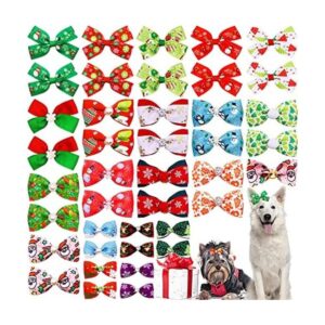 PET SHOW 20Pairs 2 3 4 Big Dog Hair Bows with Rubber