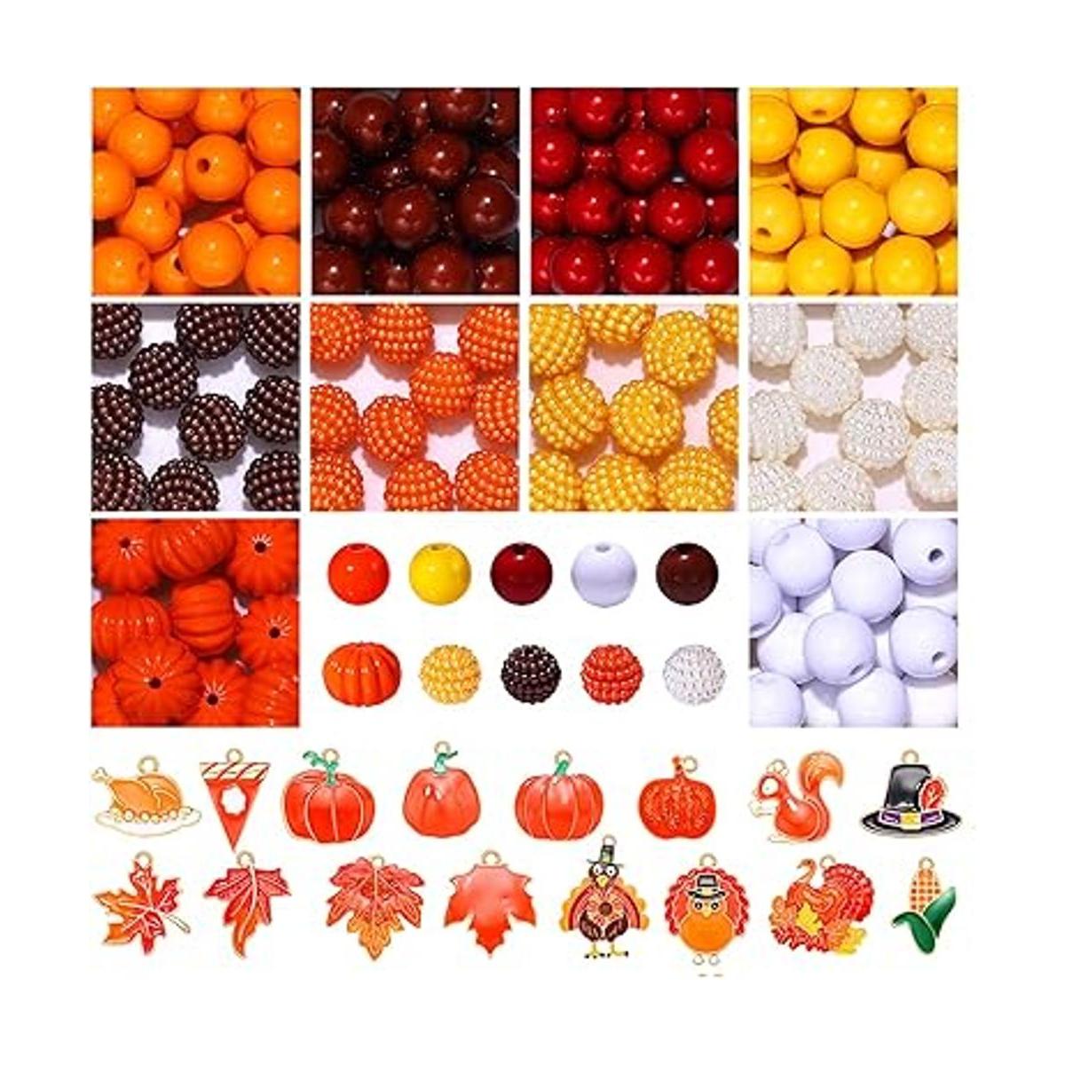 XOCARTIGE 166 dijes de cuentas de otoño para hacer joyas