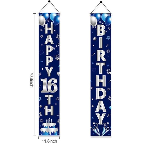 Decoración de pancarta para puerta de cumpleaños número_2