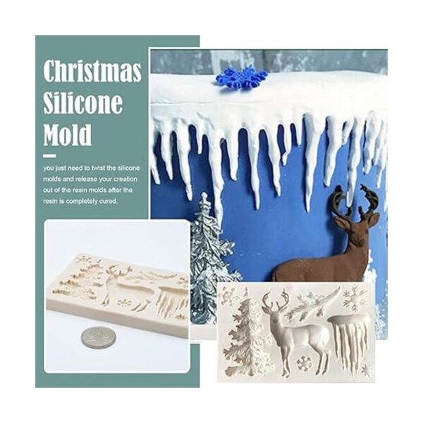 Molde de silicona de Navidad moldes de silicona de fondo_4