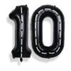 SULALABOO Globo de 40 pulgadas negro número 10 grande de_1
