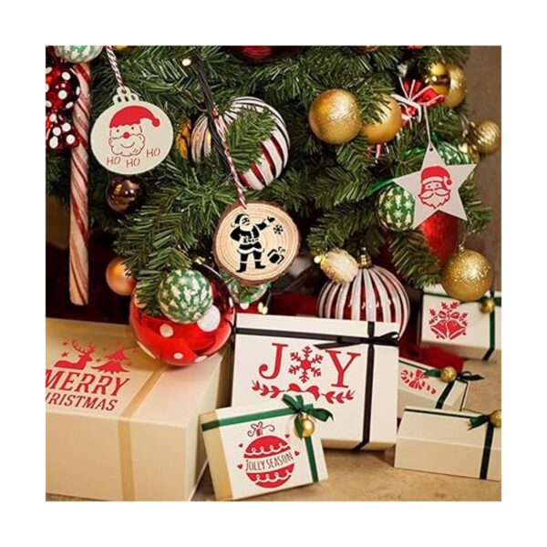 YEAJON 25 plantillas de Navidad de 6 x 6 pulgadas para