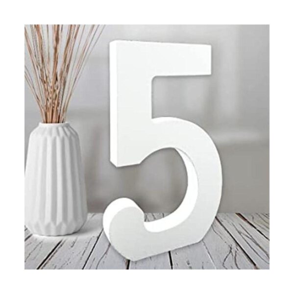 Números de madera blanca de 6 pulgadas números de madera
