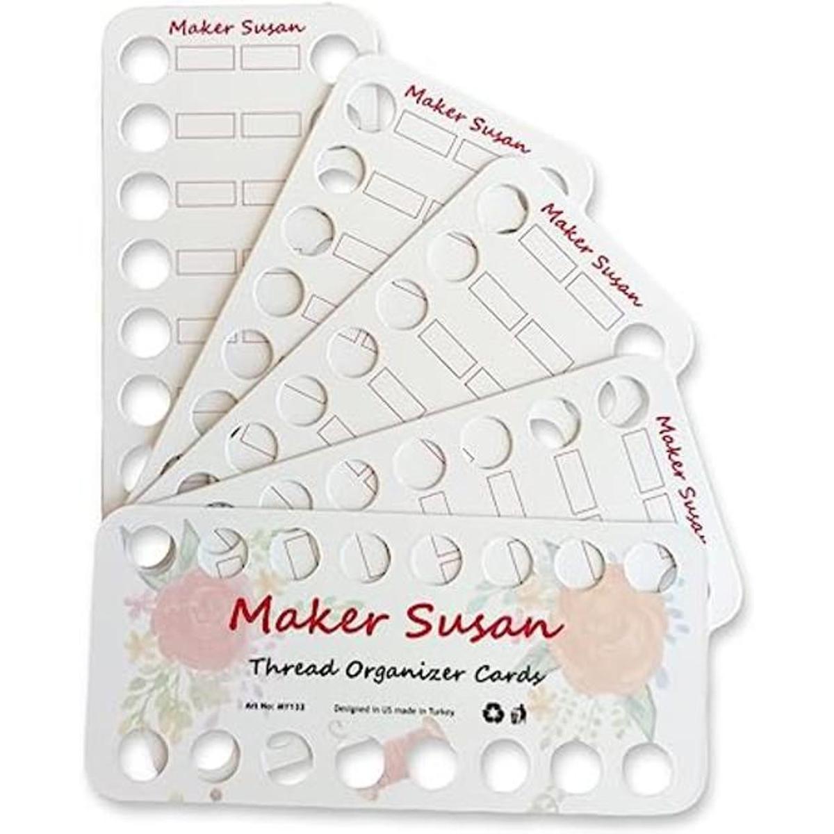 Maker Susan Paquete de 5 tarjetas organizadoras de hilo