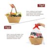Cestas más grandes para regalos vacíos paquete de 6_6