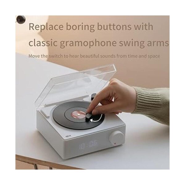Altavoz Bluetooth de vinilo vintage estilo de reproductor_4