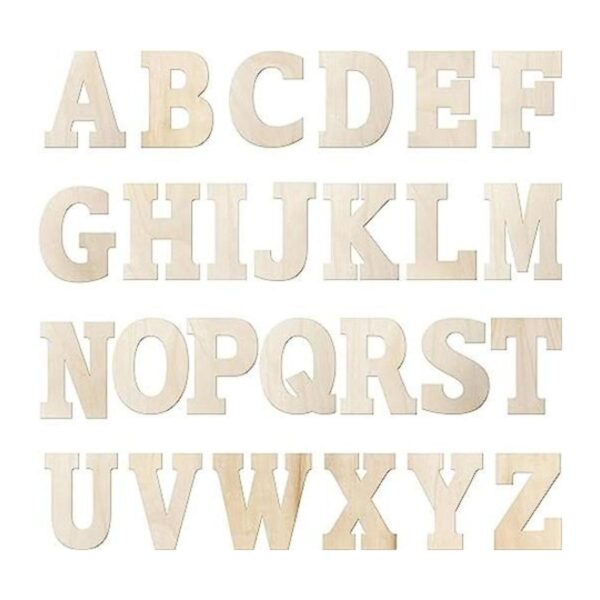 Letras de madera de 6 pulgadas 88 piezas manualidades_1