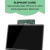 Elephant Card Mobile Phone Holder for iPhone in Credit_3