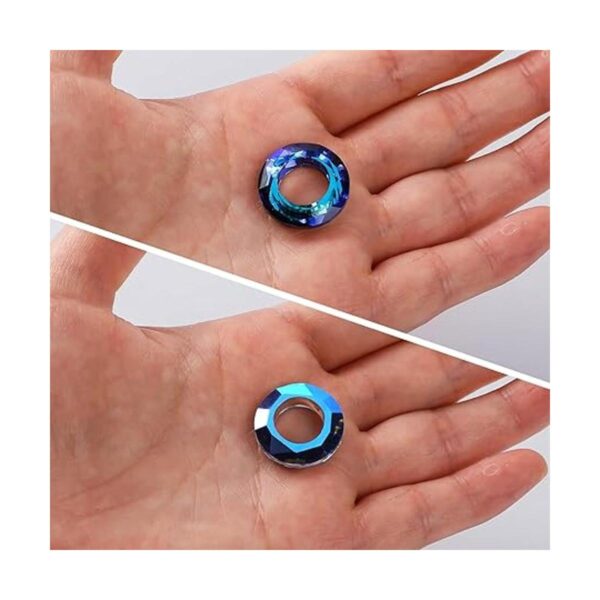 Novborcz Kit de colgante de cristal circular para hacer