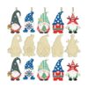 25 piezas de recortes de gnomos de madera de Navidad