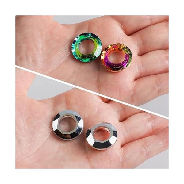 Novborcz Kit de colgante de cristal circular para hacer