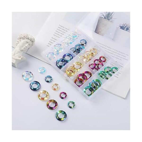 Novborcz Kit de colgante de cristal circular para hacer