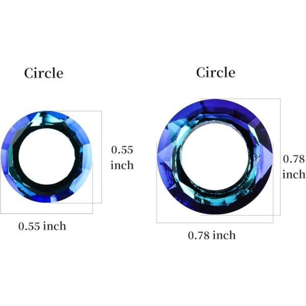 Novborcz Kit de colgante de cristal circular para hacer