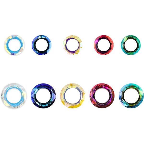 Novborcz Kit de colgante de cristal circular para hacer