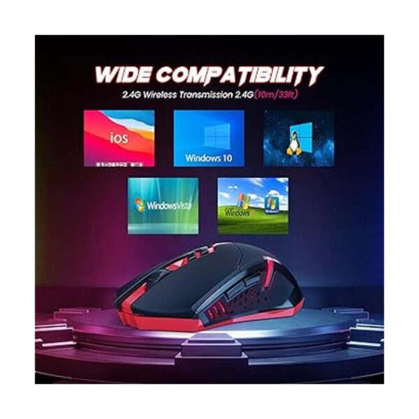 Wireless Gaming Mouse USB Cordless PC Computer Mice with_4