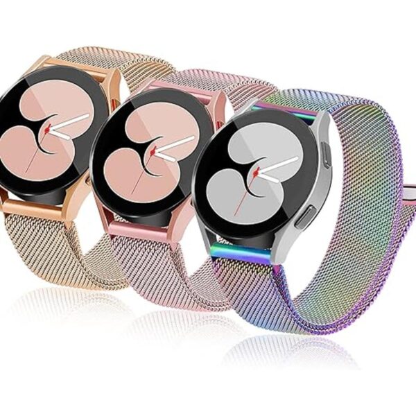 Paquete de 3 correas Milanese de metal suave para Samsung_1