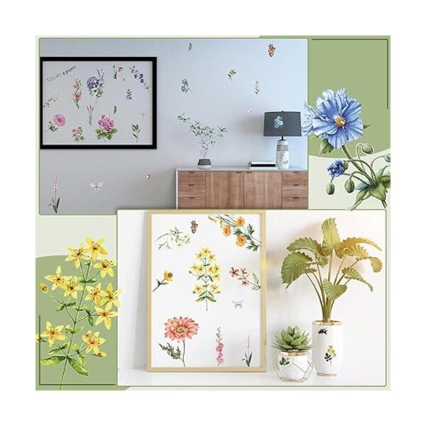 10 hojas de transferencia de flores botánicas para