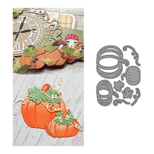 Troqueles de metal de calabazas y enredaderas plantillas_1