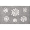 Alfombra cuadrada de copos de nieve de búfalo absorbente_1