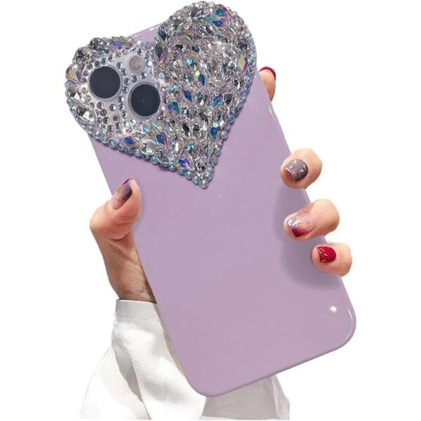 ENYTDMO Funda de lujo para iPhone 14 Plus con diamantes de_1