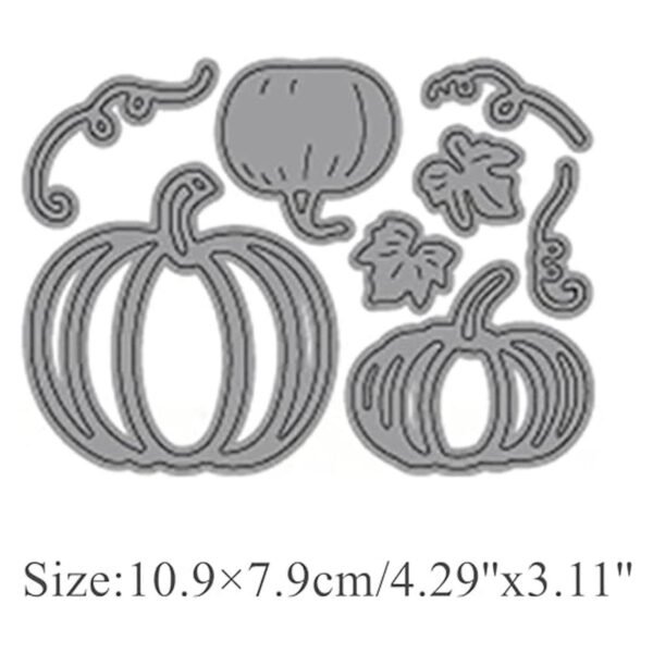 Troqueles de metal de calabazas y enredaderas plantillas_2