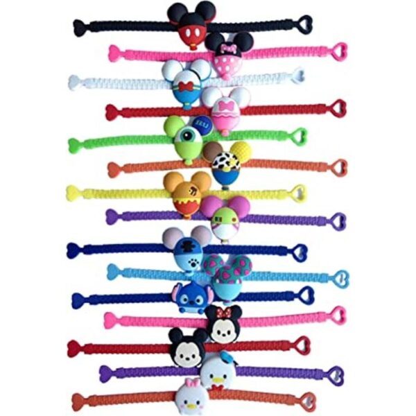 15pcs Mickey Mouse Rubber Bracelets Wristband Bracelets_1