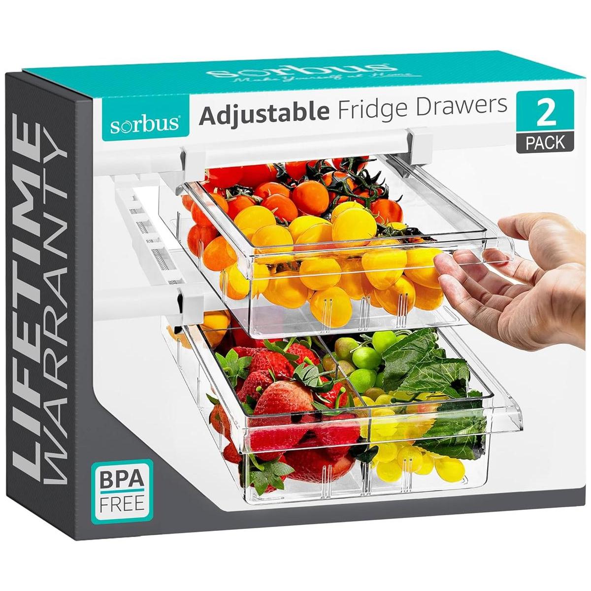 Sorbus Cajón extraíble para refrigerador cajón de